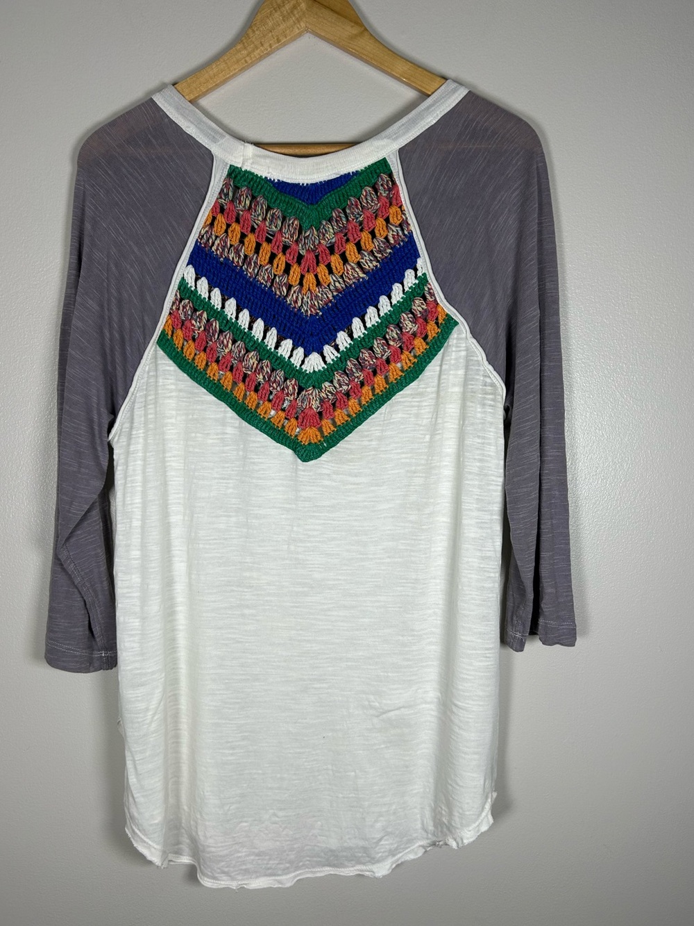 We The Free Free People Boho Spring Bound Crochet Chevron Top - Picture 5 of 13